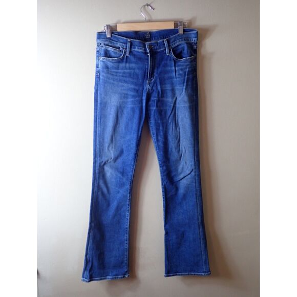 Citizens of Humanity Emmanuelle Flare Leg Slim Boot Jeans Blue Cotton Size 31 - Picture 1 of 14